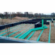 Gruntowy wymiennik ciepła GEOHEAT - w fundamentach